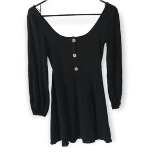 3/$15 Shein black long sleeve mini dress